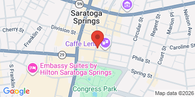 Map showing location of Bailey's Saratoga