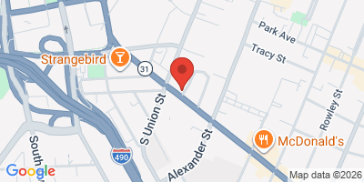 Map showing location of Parlays Inn
