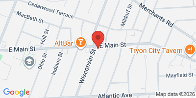 Map showing location of Kerny's Pub