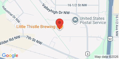 Map showing location of Little Thistle