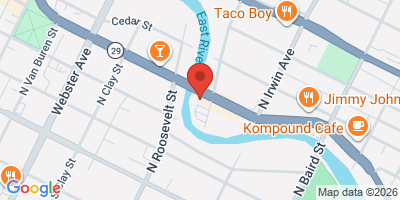 Map showing location of Casuals Soccer Pub