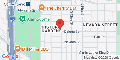 Map showing location of The Dakota East Side Ice House