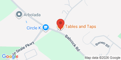Map showing location of Tables and Taps