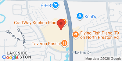 Map showing location of Brass Tap Plano