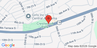 Map showing location of Crestwood Tavern