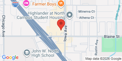Map showing location of Duke's Bar & Grill
