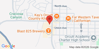Map showing location of Old Town Biergarten