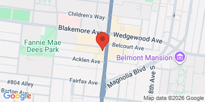 Map showing location of Sam's Place