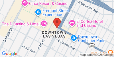 Map showing location of Hennessey's Tavern Las Vegas