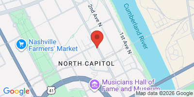 Map showing location of Jonathan's Grille