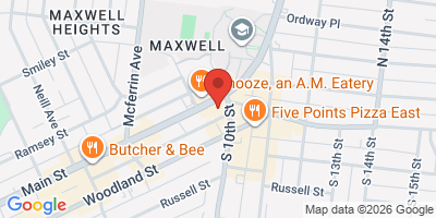Map showing location of Noble's East