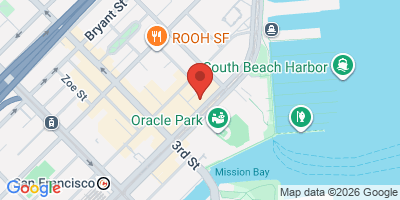 Map showing location of Underdogs Cantina