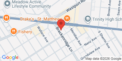 Map showing location of Saints Pizza and Pub
