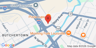 Map showing location of Vernon Lanes