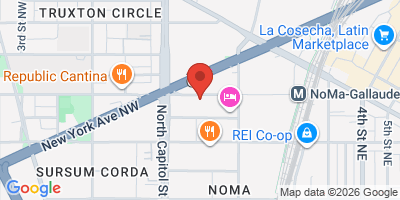 Map showing location of Menomale NoMa