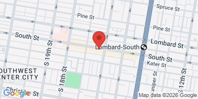 Map showing location of Founding Fathers South St Sports Bar & Grill