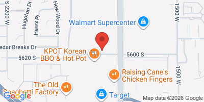 Map showing location of Crossroads Bar & Grill