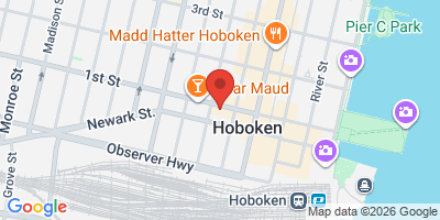 Map showing location of Mulligan's Pub