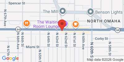 Map showing location of Barchen Beer Garden