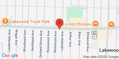 Map showing location of Merry Arts Pub & Grill