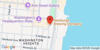 Map showing location of Newburgh Brewing Company