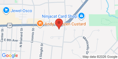 Map showing location of The Can Bar Naperville