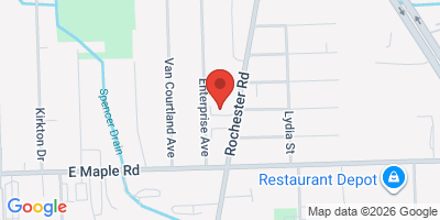 Map showing location of Loaded Dice Brewery