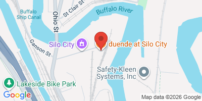 Map showing location of duende at Silo City