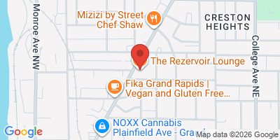 Map showing location of The Rezervoir Lounge