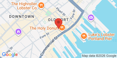 Map showing location of Gritty McDuff's Brew Pub