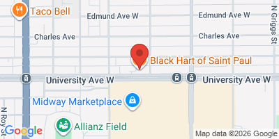 Map showing location of Black Hart of St Paul