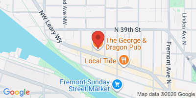 Map showing location of The George & Dragon Pub