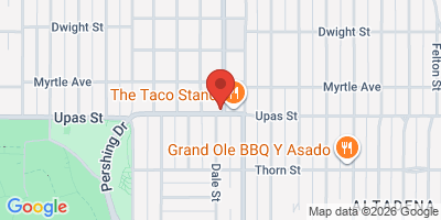 Map showing location of Bluefoot Bar and Lounge