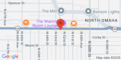 Map showing location of Barchen Beer Garden