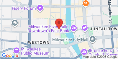 Map showing location of Old German Beer Hall