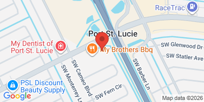 Map showing location of Tail-Gators Brews & Grill