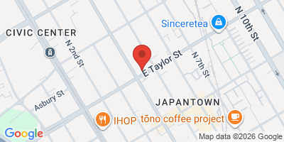 Map showing location of Jack's