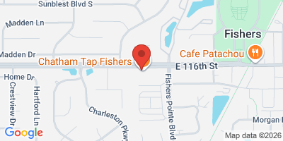 Map showing location of Chatham Tap