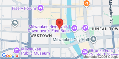 Map showing location of Old German Beer Hall