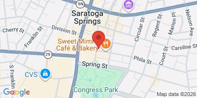 Map showing location of Bailey's Saratoga